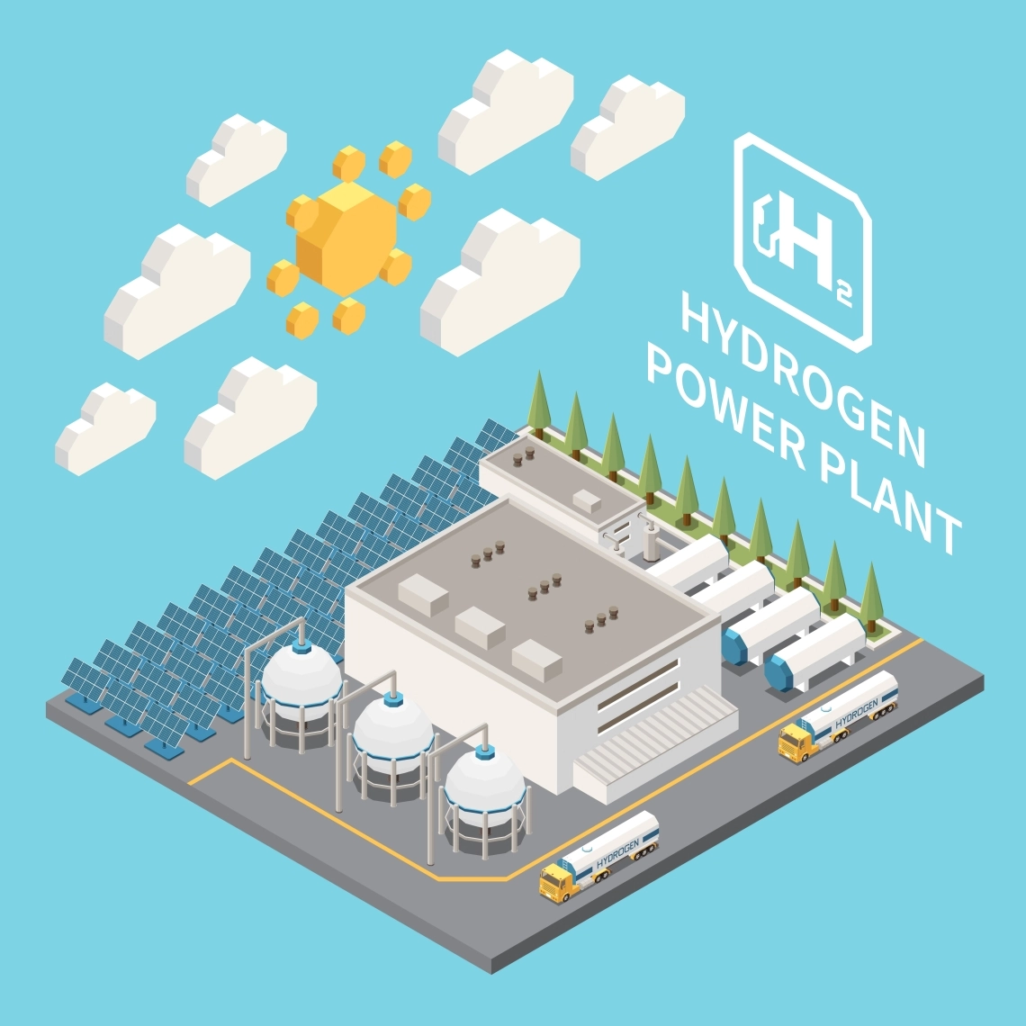 Graf ilustruj&iacute;c&iacute; strategii růstu pro využit&iacute; vod&iacute;ku v Evropě.