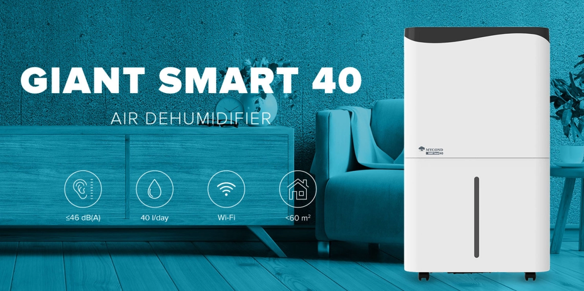 Odvlhčovač MyCond Giant řady Smart pro obytné prostory.