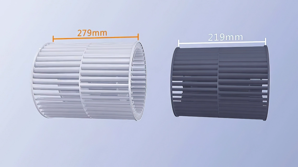 MyCond High ESP kanál, zvětšené kolo ventilátoru 279 mm