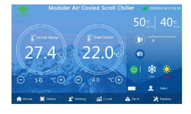 Ovládací panel měniče MyCond MCU-YHI
