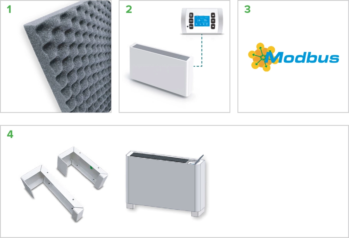 MyCond MDDS/MDCS filtr, dálkové ovládání, Modbus, montáž