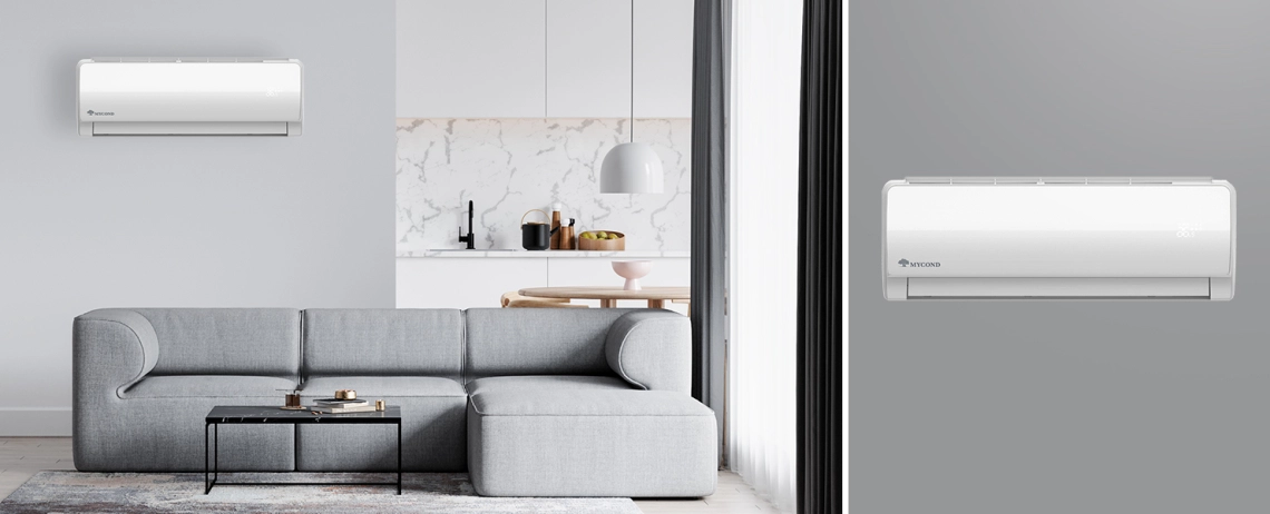 MyCond Nástěnná jednotka s ventilátorem z řady MHW v elegantním designu.