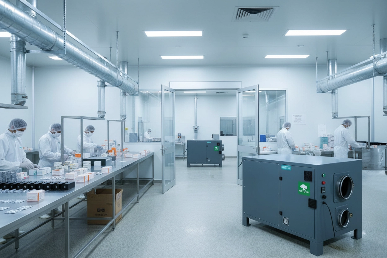 Adsorpční odvlhčovač vzduchu pro průmyslové objekty Mycond DESS