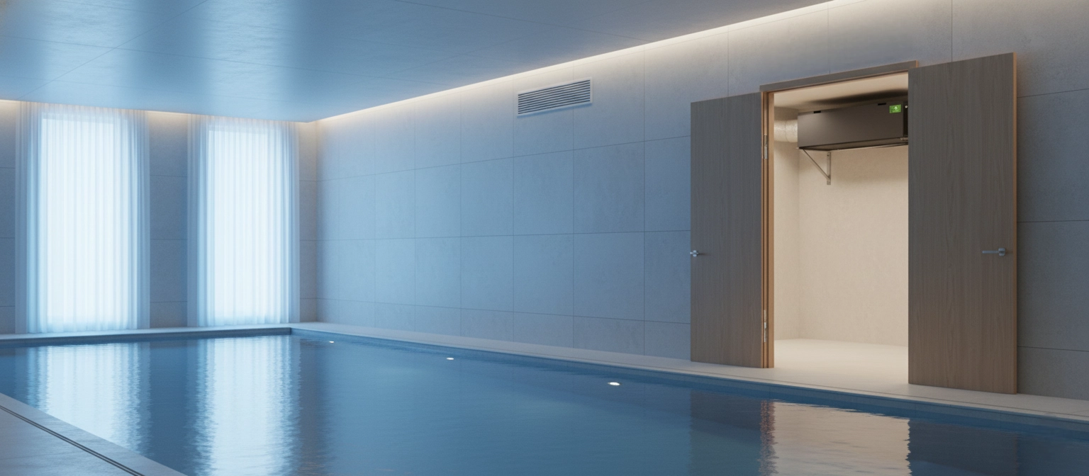 Kanálový odvlhčovač pro bazény: čistá a suchá atmosféra Mycond MSHAC