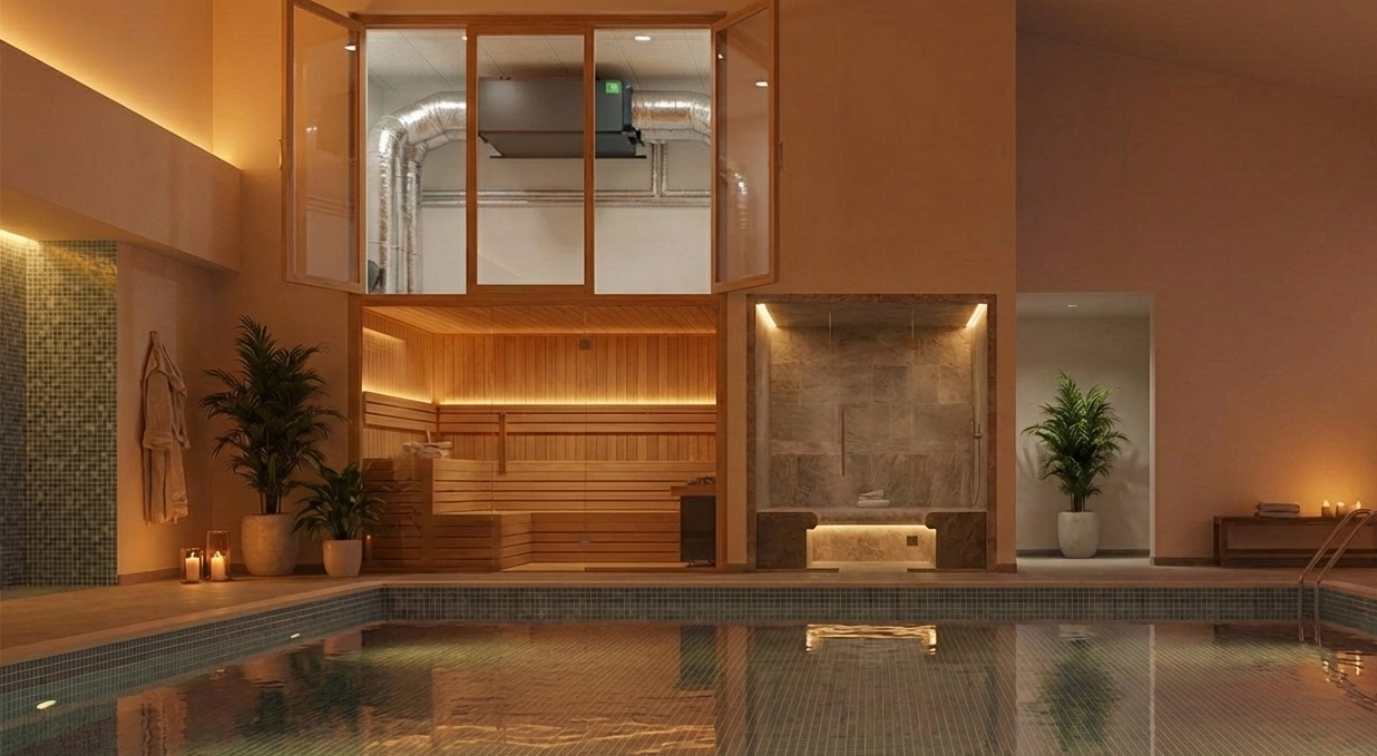 Kanálový odvlhčovač pro bazény: energeticky úsporné technologie Mycond MSHAC