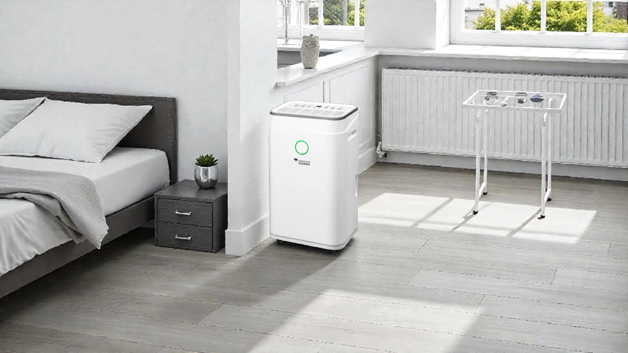 Odvlhčovač vzduchu s automatickým vypnutím pro bezpečnou práci Mycond Roomer Smart 25