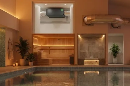 Požadavky na prostor pro kanálový odvlhčovač MSHA(C): technická místnost, vzduchovody, prostor a nepřetržitý provoz