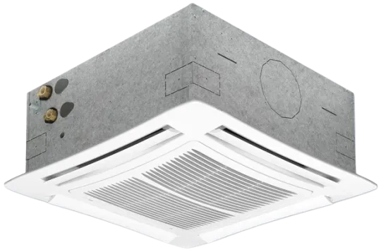 Čtyřcestná kazetová ventilátorová jednotka řady TopLine